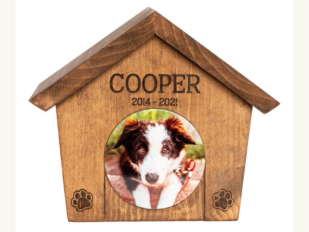 Pet Memory Box Dog House Urn - Cades and Birch 