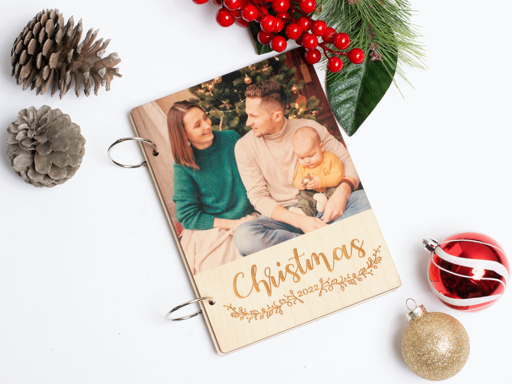Christmas Card Keeper, Personalized Wedding Photo Album Binder