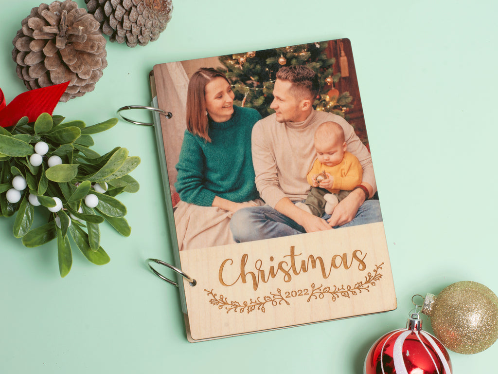 Christmas Card Keeper, Personalized Wedding Photo Album Binder
