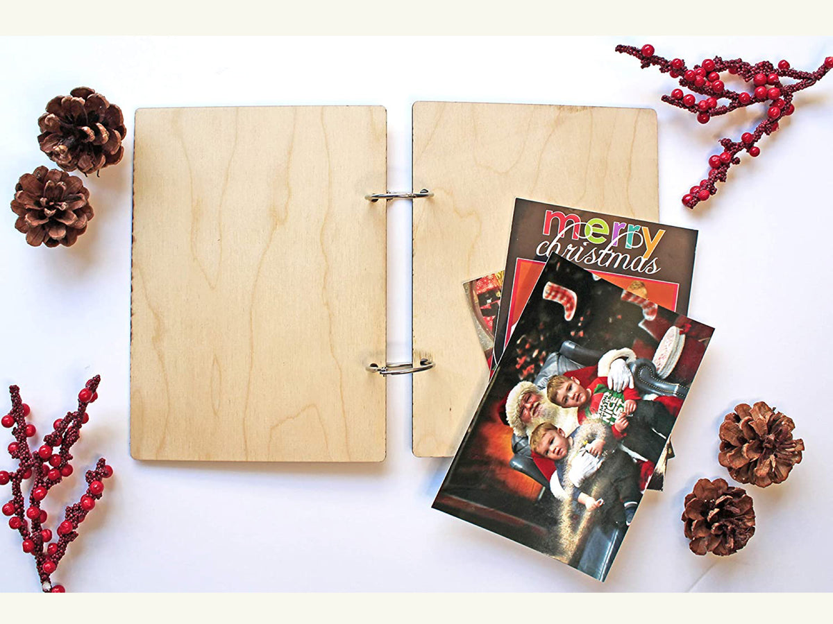 Merry Christmas Personalized Christmas Card Photo Album or Guest Book –  Cades and Birch