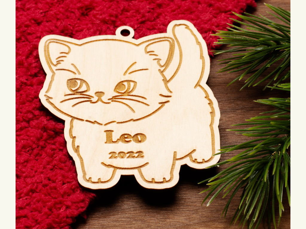 Kitten Christmas Ornament