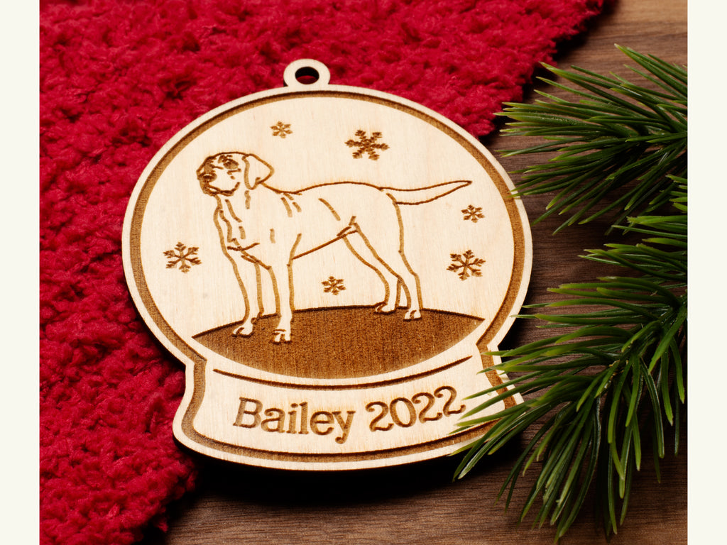 Labrador Retriever Snowglobe Christmas Ornament