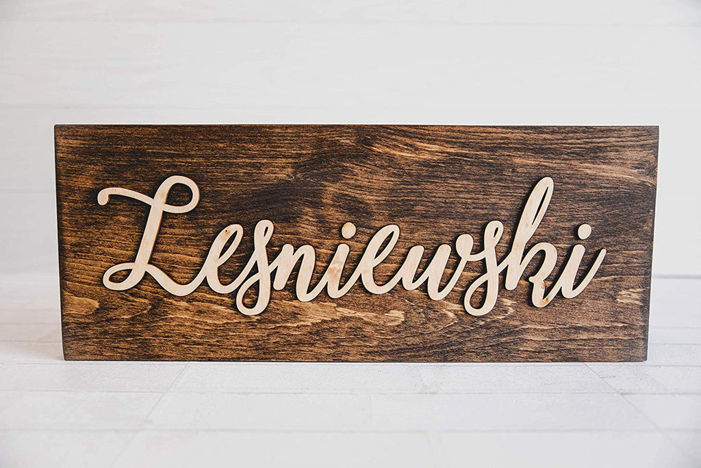 Rustic Wood Personalized Sign - Birch - Cades and Birch 