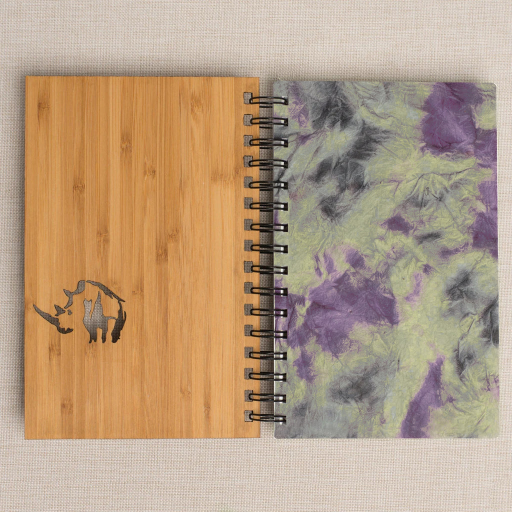 Rhino Personalized Wood Journal