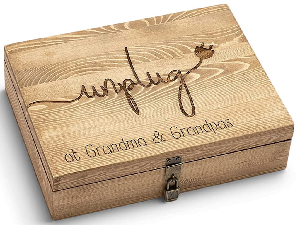Unplug Box - Personalized Family Phone Lock Up - Cades and Birch 
