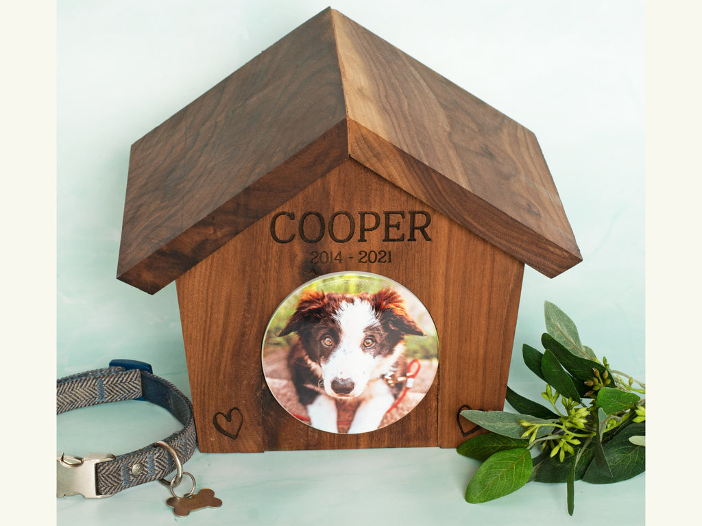Pet Memory Box Dog House Urn - Cades and Birch 