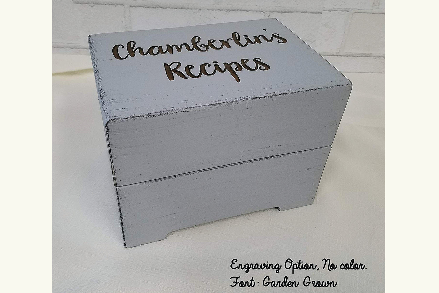 Custom Engraved Recipe Box With Dividers, Personalized Recipe Card Box,  Wood Custom Recipe Box for 3x5, 4x6, 5x7 Cards 