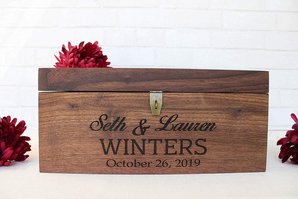 Locking Wine and Letter Box, Personalized - Cades and Birch 