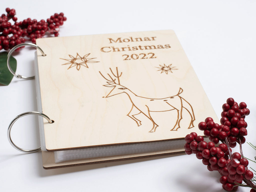 Christmas Reindeer Card Keeper, Personalized
