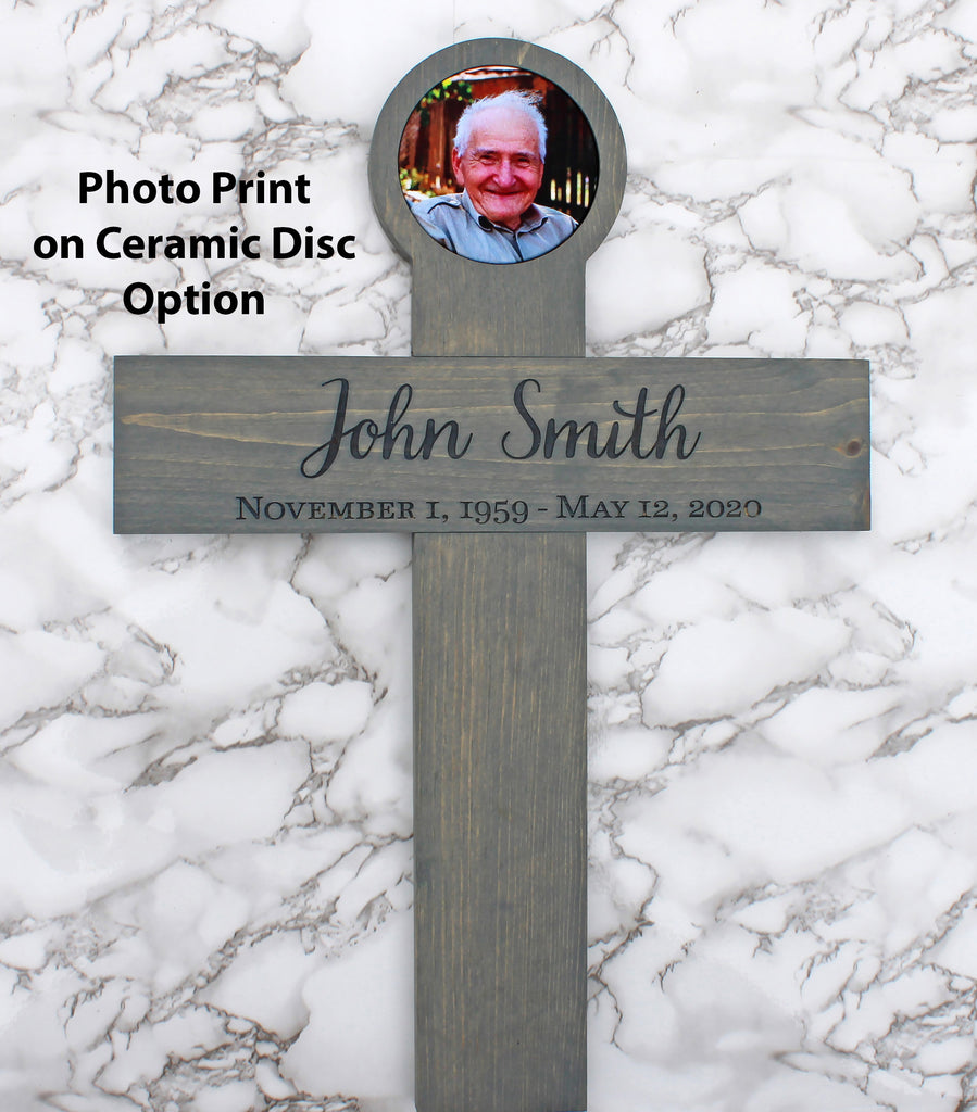 Memorial Cross Personalized for Your Loved One - Cades and Birch 