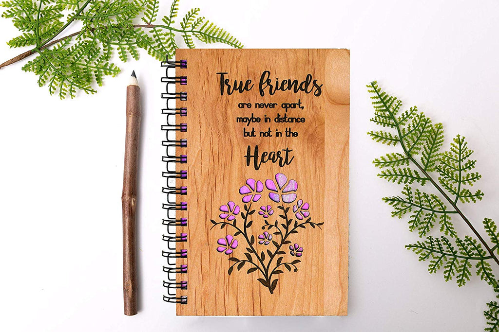 True Friends Personalized Wood Journal - Cades and Birch 
