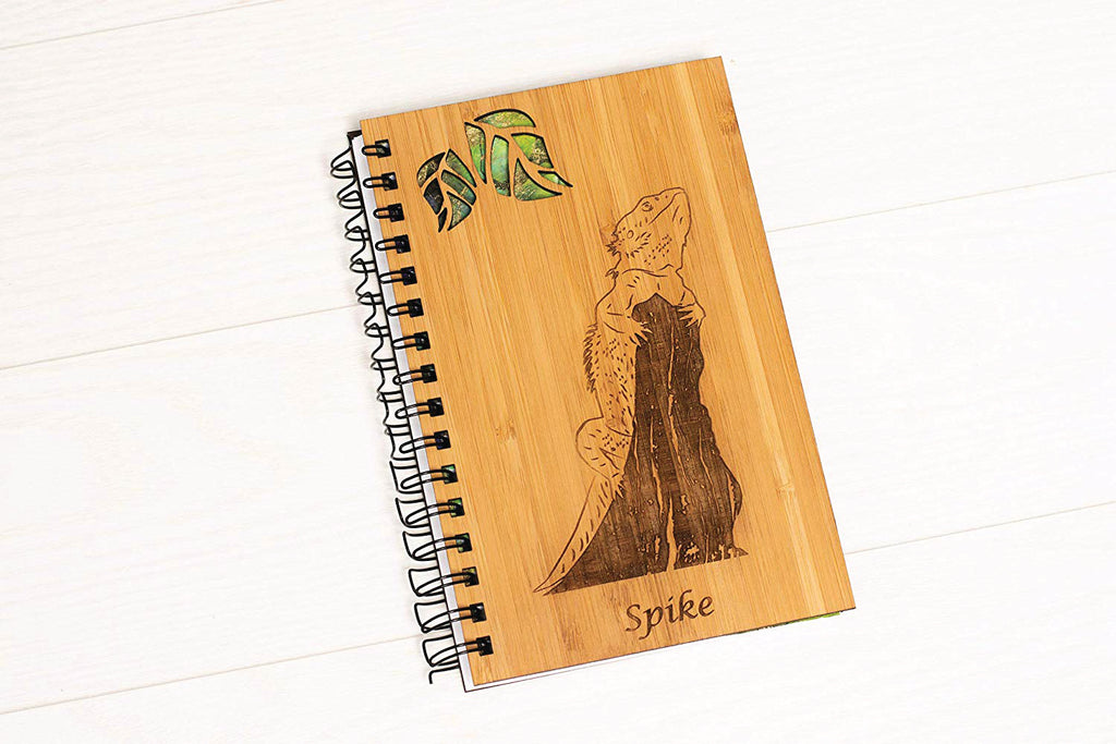 Bearded Dragon Wood Journal - Cades and Birch 