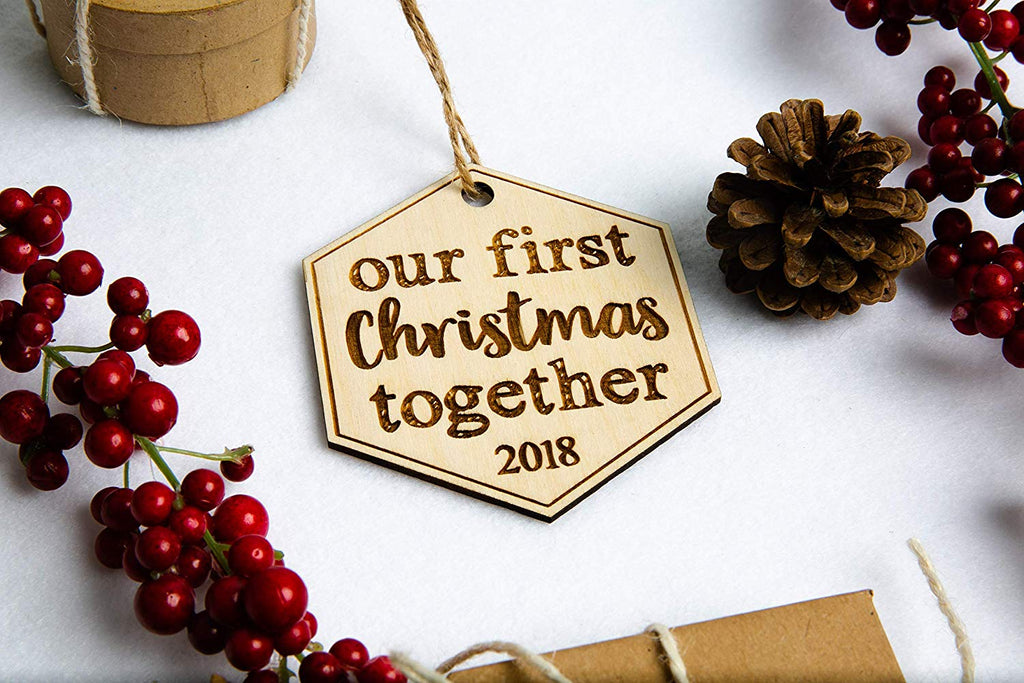 Our First Christmas Together Personalized Christmas Ornament - Cades and Birch 