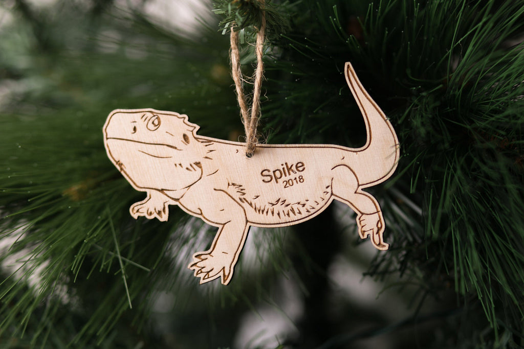 Bearded Dragon Personalized Christmas Ornament - Cades and Birch 