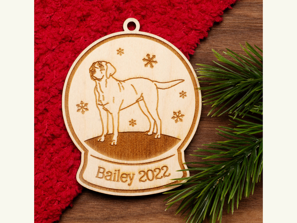 Labrador Retriever Snowglobe Christmas Ornament