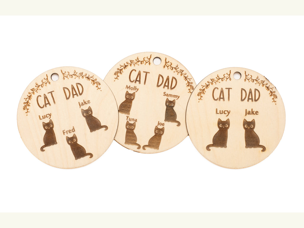 Cat Dad / Cat Mom - Kitty Family Christmas Ornament