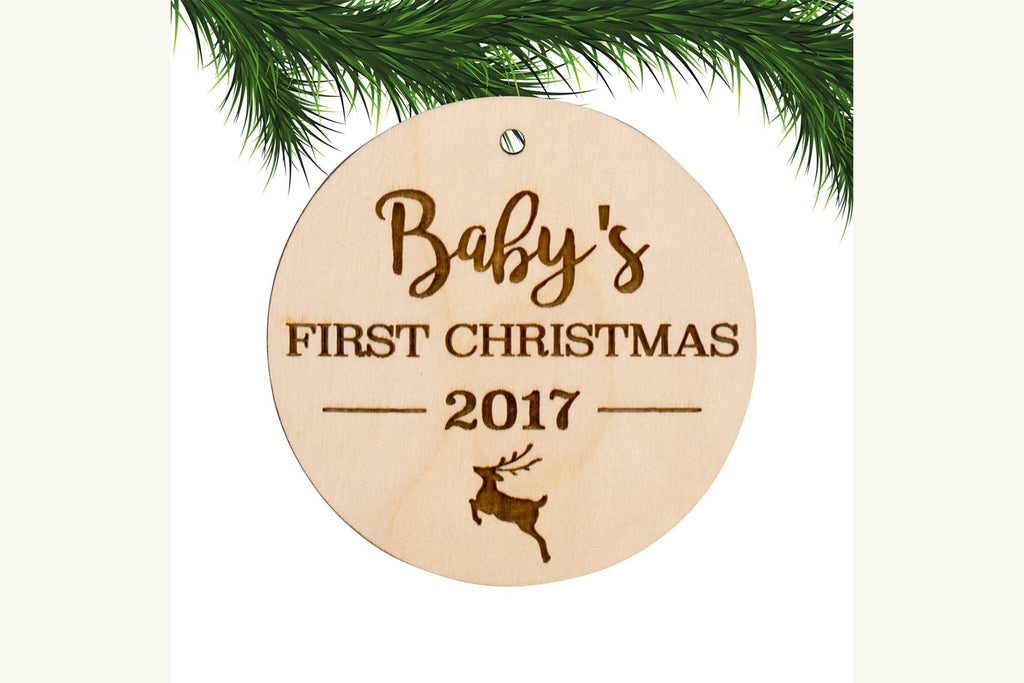 Baby's First Christmas Personalized Ornament - Cades and Birch 