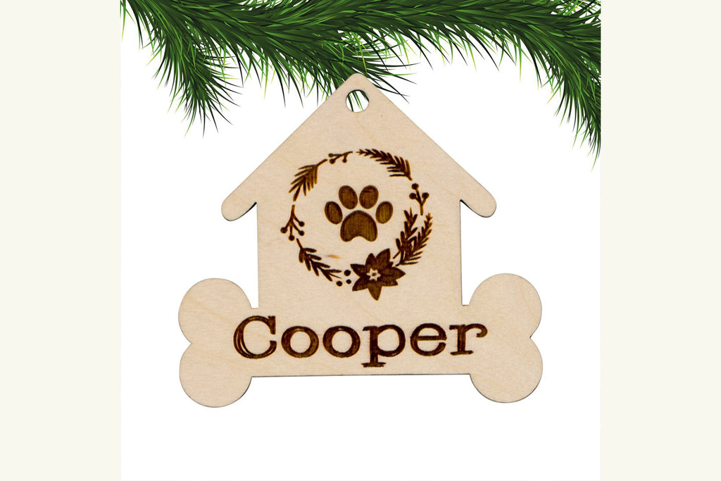 Dog House Personalized Christmas Ornament - Cades and Birch 