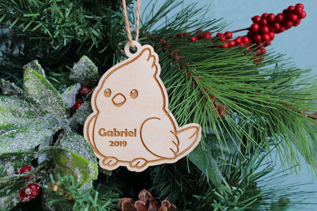 Cockatiel Bird Christmas Ornament, Personalized - Cades and Birch 