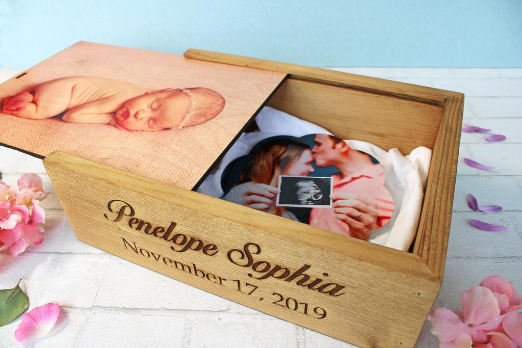 Baby Keepsake Box, Personalized - Cades and Birch 